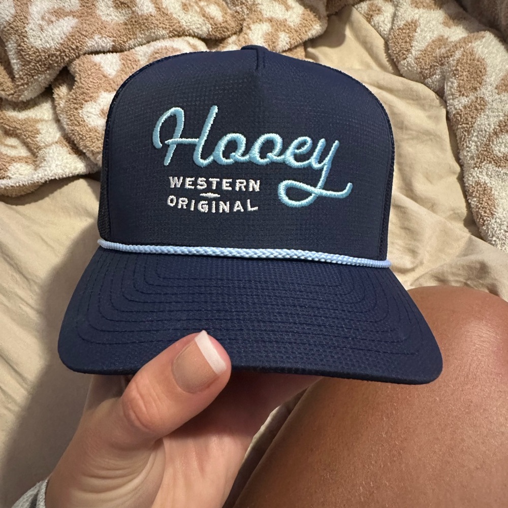 Hooey Navy Cap with Light Blue Embroidery